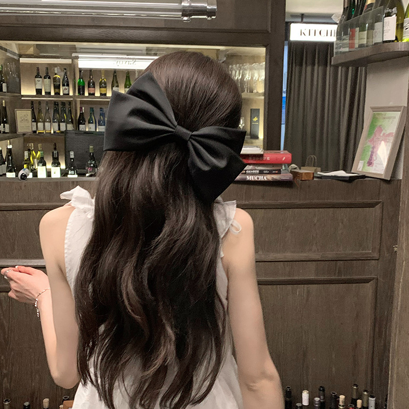 Hi Tech Accessories - Extra Large Black Bow Hair Clip