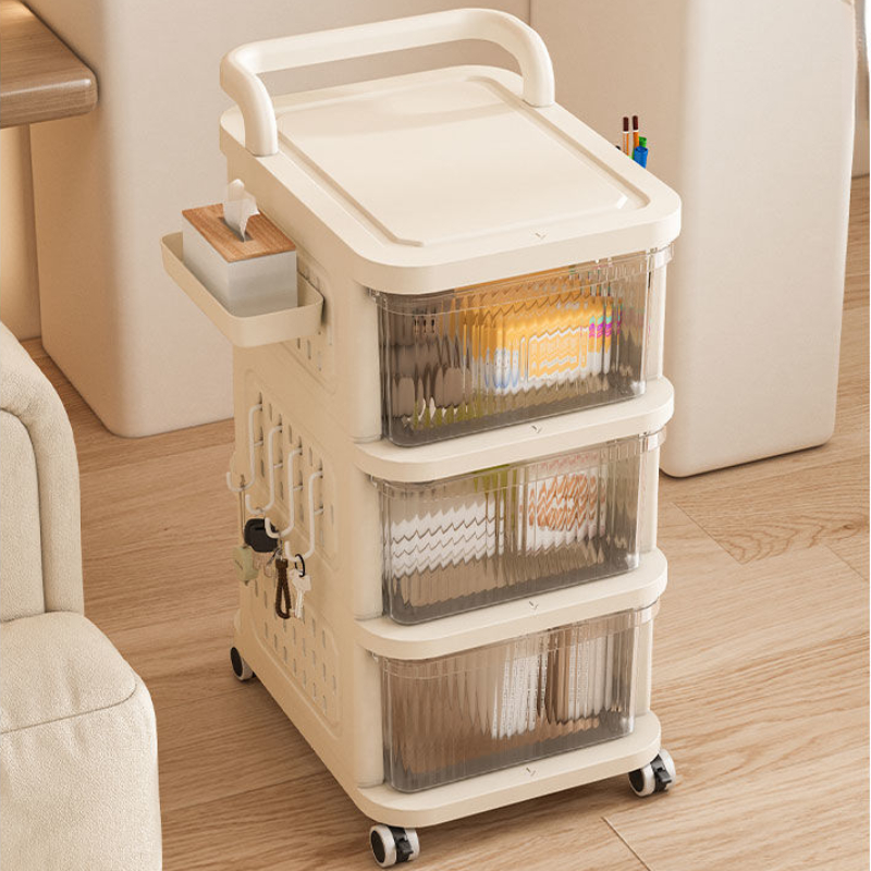 Tech Room Accessories - Rolling Storage Cart Pegboard Organizer Mobile