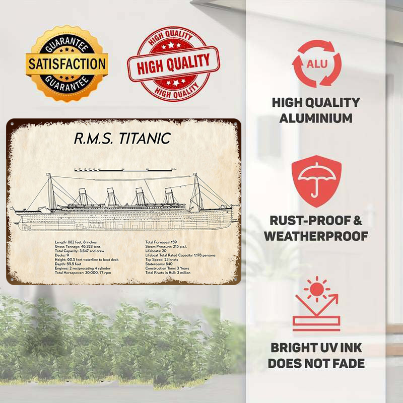 RMS TITANIC Tech Spec Tin Post - Tech Room Accessories recension och pris