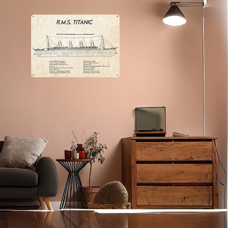 RMS TITANIC Tech Spec Tin Post - Tech Room Accessories recension och pris