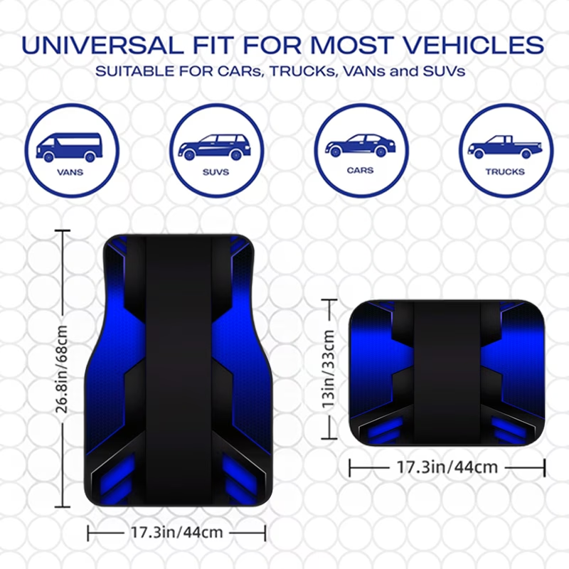 4Pcs Cyberpunk Deep Blue Tech- - Tech Inspired Accessories recension och pris