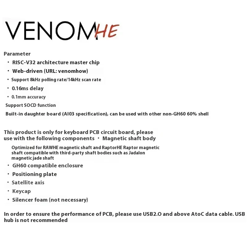 Geonworks Venom60 HE Venom65 H - Tech Gaming Accessories recension och pris