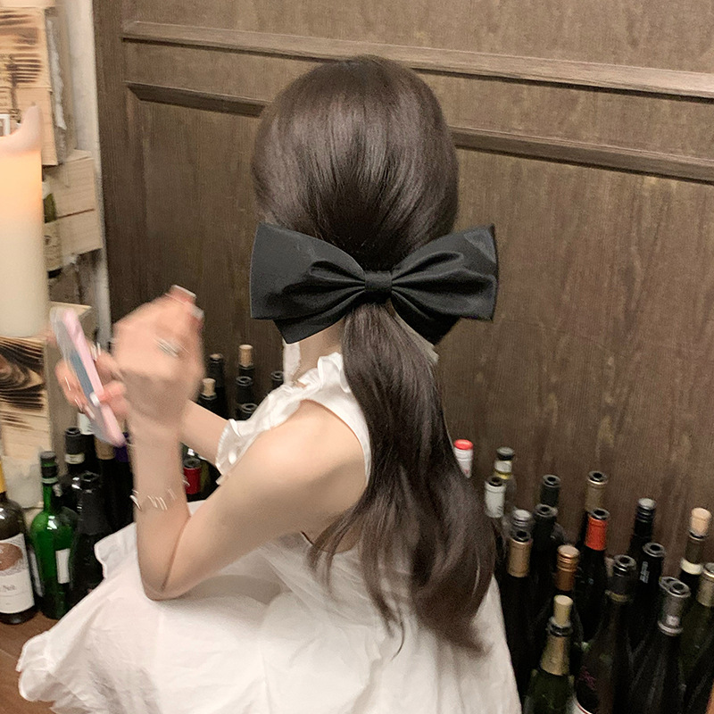 Extra Large Black Bow Hair Cli - Hi Tech Accessories recension och pris