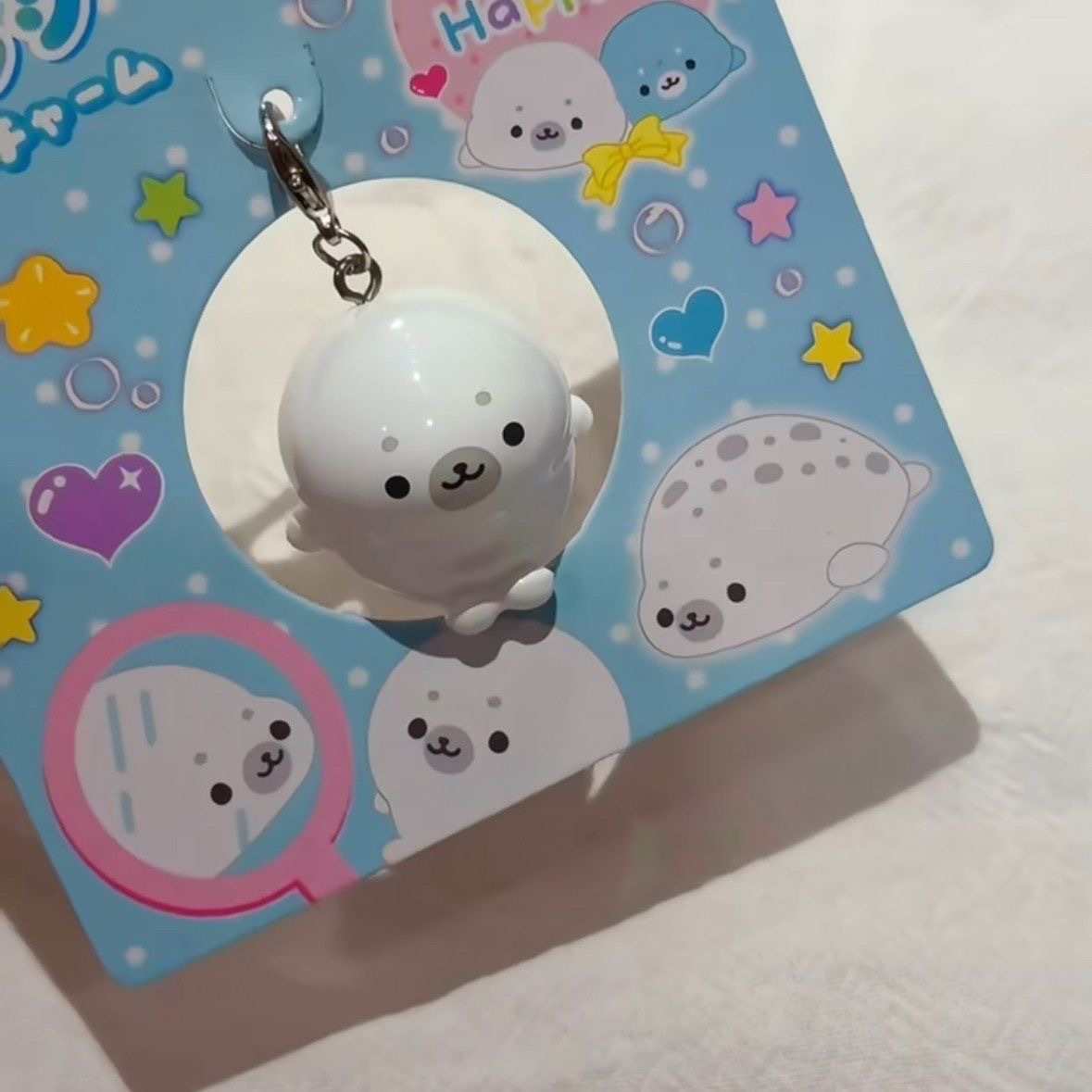INS Cute 3D Seal Keychain Soli - Tech Girl Accessories recension och pris