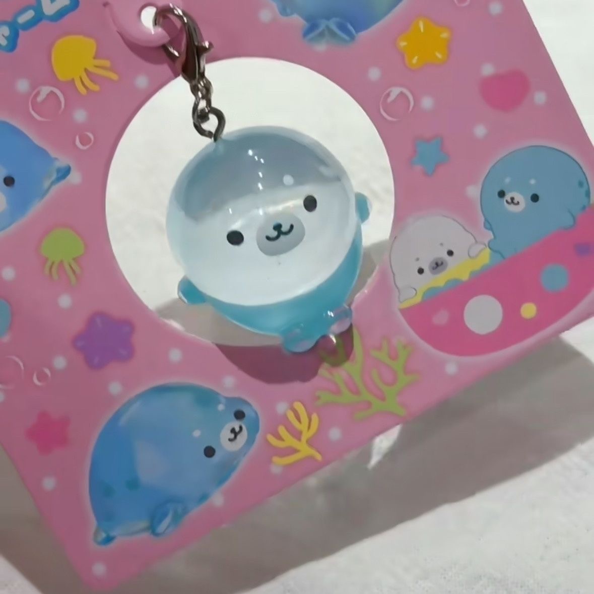 INS Cute 3D Seal Keychain Soli - Tech Girl Accessories recension och pris