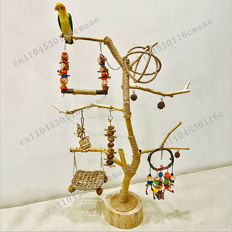 NEW Branch Bird Stand Log Deco - Tech Room Accessories recension och pris