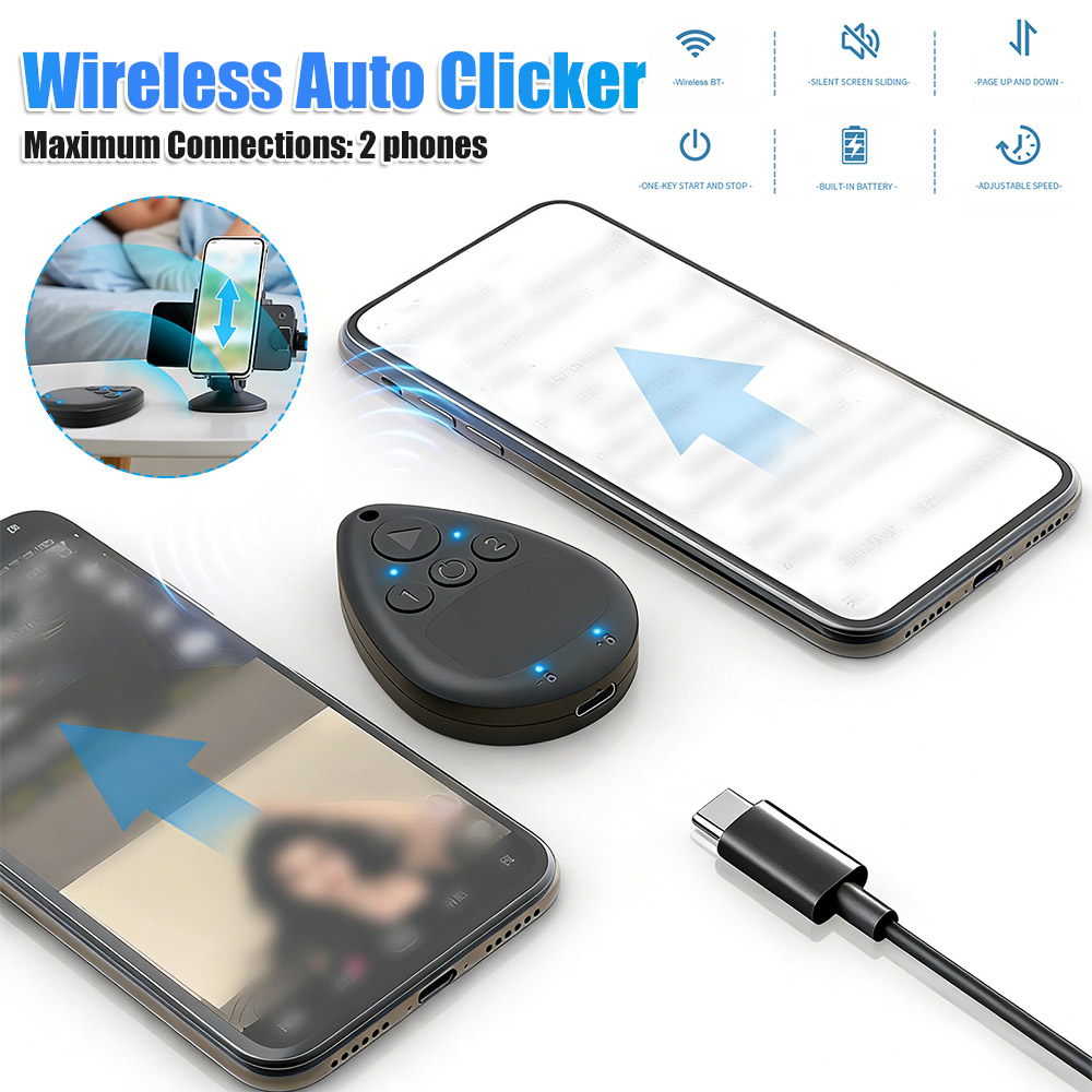 Wireless Auto Clicker with Bat - Power Bank Wireless recension och pris