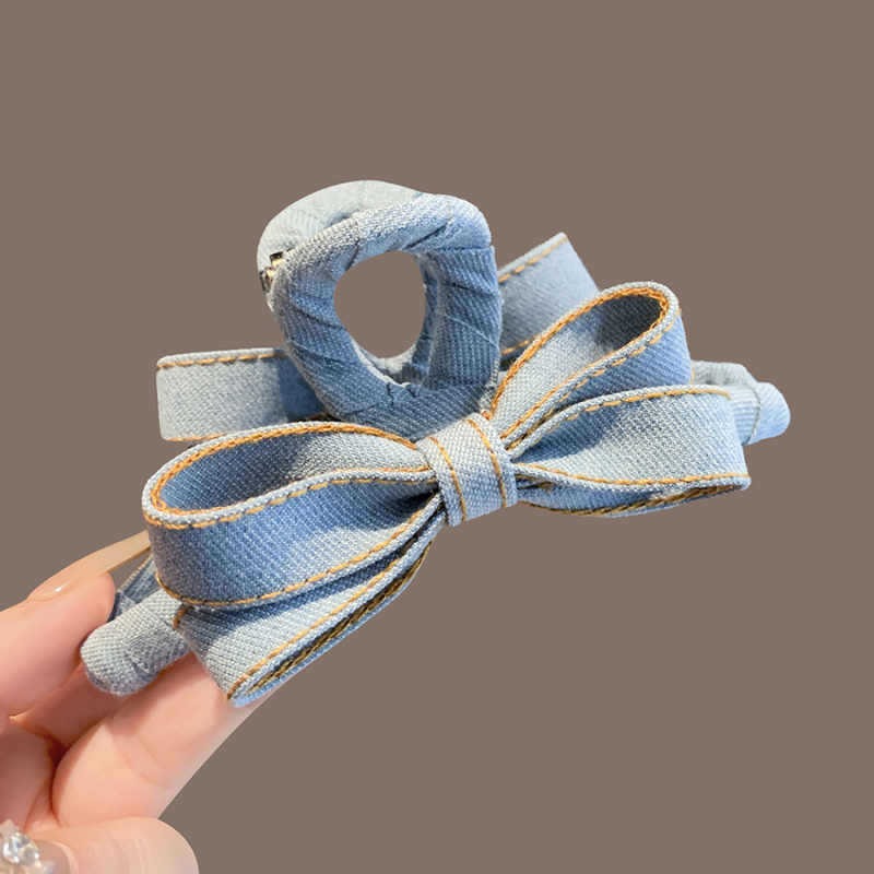Autumn Winter Denim Bow Hair C - Hi Tech Accessories recension och pris